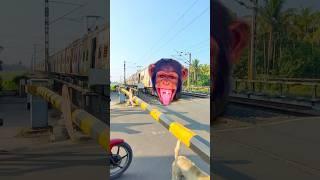 Chimpanzee Headed Train skip Railgate #shorts