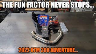 KTM 390 Adventure Part 8 (Coober headers, fuel x lite, K&N filter, DNA airbox lid, t-rex skid plate)