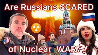 AMERICAN asks RUSSIANS if they are AFRAID of NUCLEAR WAR!On MOSCOW streets!️@feel_the_walk🪖