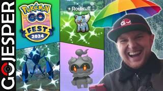 RAINY GoFest Global 2024 - Shiny Necrozma, Rockruff and Marshadow in PokéDex!!