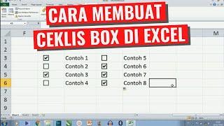 Cara Membuat Kotak Centang di Excel || Ceklis || Check Box ||