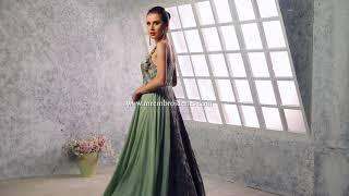 Sage green cocktail gown