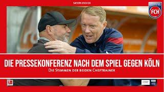 Die Pressekonferenz nach dem Spiel gegen Köln