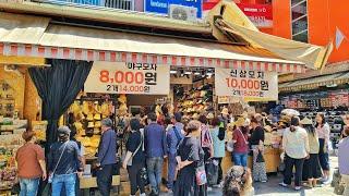 SEOUL 4K | 가성비 맛집, 쇼핑이 가능한 남대문시장 평일 점심 투어 | Namdaemun Traditional market weekday lunch tour