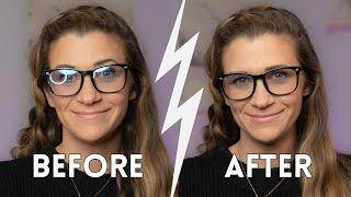 EASY TRICK! Get Rid of Ring Light Glasses Reflection | Using a ring light with glasses