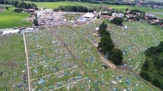 Luftaufnahme einer Drohne vom Chiemsee Summer Festival Gelände 2017