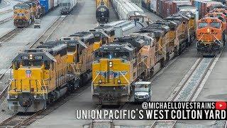 4K - Union Pacific Freight Train Operations at the West Colton Yard