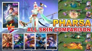 PHARSA STARLIGHT SKIN COMPARISON Effects ( Peony Bloom ) September 2021 Mobile Legends MLBB