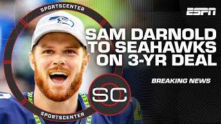  BREAKING  Sam Darnold signs 3-yr/$100.5M deal with Seattle Seahawks | SportsCenter