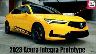 2023 Acura Integra Prototype in Indy Yellow Pearl