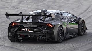 NEW Lamborghini Huracán Super Trofeo Evo Testing on Track!