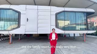 New product  prefab capsule house best for resort hotel