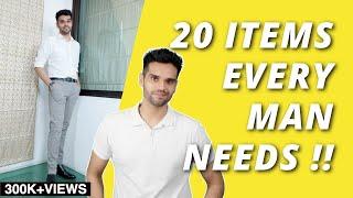 20 Items EVERY GUY NEEDS | Wardrobe Essentials | Minimalist Wardrobe | BeYourBest Fashion San Kalra