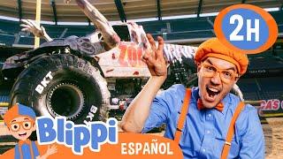 ¡Vroom Vroom! ¡Blippi y los Camiones Gigantes!  | Blippi | Moonbug Kids - Parque en Vivo!