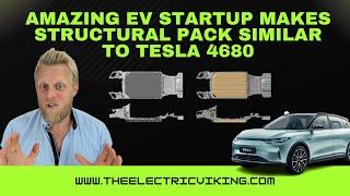 Amazing EV startup makes structural pack similar to Tesla 4680