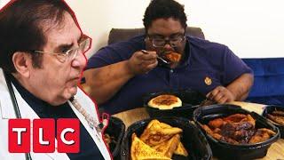 Dr. Now Meets 600-lb Man Who Can’t Stop Getting Food Deliveries | My 600-lb Life