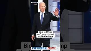 Biden and Trump don’t shake hands at the presidential debate