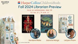 Fall 2024 Librarian Preview with HarperCollins Children’s Books