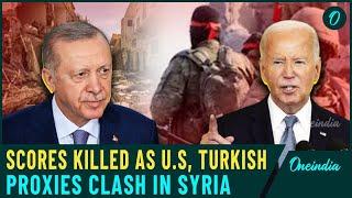 Bloodbath In Syria Between U.S Vs Turkey Backed Forces | Deadly On Street Clashes Kill 40