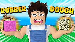 RUBBER vs DOUGH FRUIT!  *Which is best?!* Roblox Blox Fruits ‍️