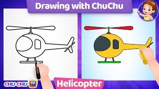 How to Draw a Helicopter? + More Drawings with ChuChu - ChuChu TV Drawing Lessons for Kids