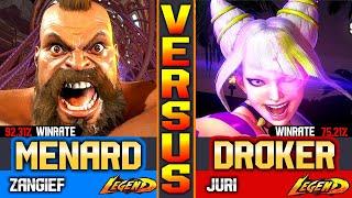 SF6 MenaRD (Zangief Vs Juri) Droker ▰ High Level