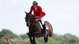 U.S. leaps near the top in equestrian team jumping qualifier | Paris Olympics | NBC Sports