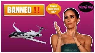 Did Meghan get banned from regularly borrowing a friend's Private jet?