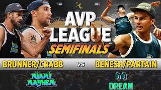 AVP League Semifinals: Partain/Benesh vs. Tr.Crabb/Brunner | Dallas Dream vs. Miami Mayhem