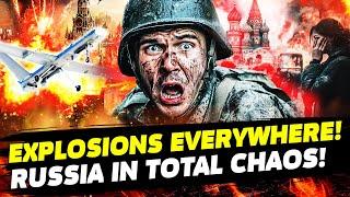 ️AT THIS MOMENT! NON-STOP EXPLOSIONS! HUNDREDS OF DRONES STRUCK RUSSIA! MILITARY PLANTS IN FLAMES!