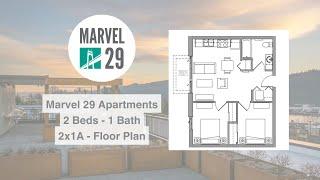 2*1A Floor Plan Virtual Tour - Marvel 29 Apartments