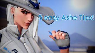 5 EASY TIPS TO IMPROVE AT ASHE IN OVERWATCH 2!