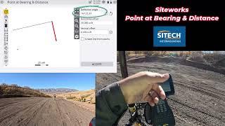 Siteworks - Point at Bearing & Distance - Manual Building Layout 1.73 Update.