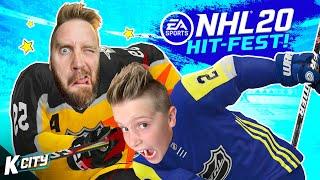 NHL 20 HIT-FEST! (Little Flash vs DadCity) on K-CITY GAMING