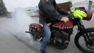 Harley Davidson burnout