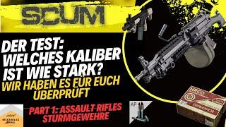 SCUM Damage Kaliber Test - Sturmgewehre/Assault Rifles - Welches ist am effektivsten? (deutsch)