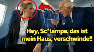 Mann beleidigt Alice Weidel in der First Class – bereut es sofort, als die Wahrheit ans Licht kommt!