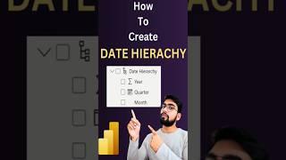 How to create a Date Hierarchy in Power BI #powerbi