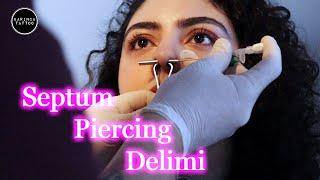 Septum Piercing Delimi - Karınca Tattoo | How To Make Septum Piercing