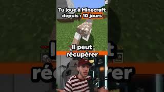 La différence de techniques entre les joueurs de #Minecraft  #shorts