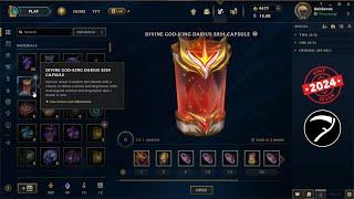 30x Divine God King Darius 2024 Capsules opening - League Of Legends