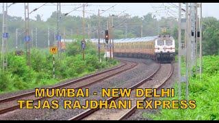 New High Speed Sensation : Fastest Mumbai Tejas Rajdhani Express Shatters Umroli : Indian Railways