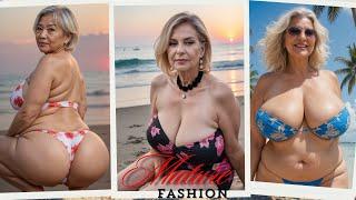 Glamorous Over 60: Plus Size Bikini Haul For Stylish Curvy Women Over 60! 