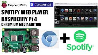 Raspberry Pi 4: Spotify Web Player (Chromium Media Edtion)