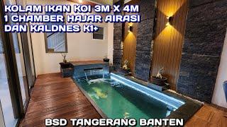 KOI FISH POND 3M X 4M 1 CHAMBER KALDNES K1+ FULL AIRATION |  BSD TANGERANG BANTEN