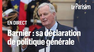  EN DIRECT - Barnier : suivez sa déclaration de politique générale à l'Assemblée nationale