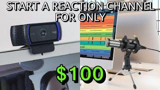 How to Start a REACTION Channel for Under $100 on YouTube | BEST BUDGET Reaction Equipment 2020