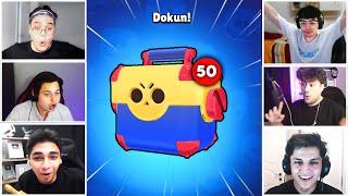 6 YOUTUBERLA EFSANE MEGA KUTU AÇTIK!Brawl Stars