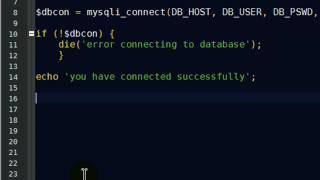 Connect to MySQL Database with PHP