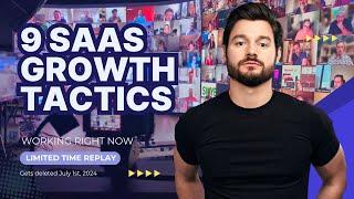 9 SaaS CEO's Share 9 Surprising Growth Tactics Working This Month (June 2024)